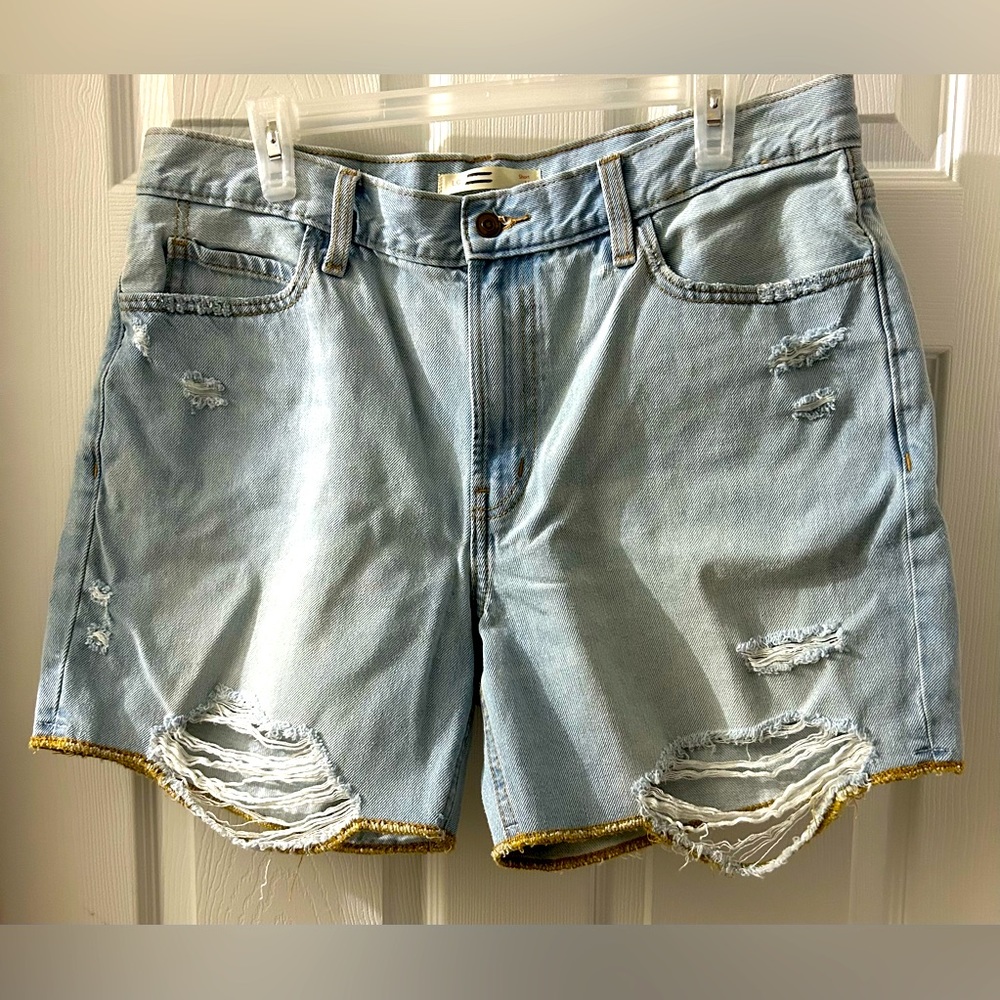 LC Lauren Conrad Distressed Denim Shorts
